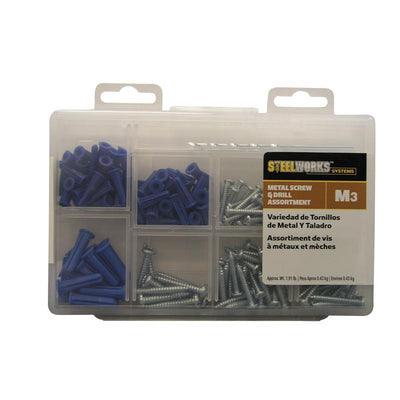 HILLMAN Assorted in. D X Assorted in. L Plastic/Stainless Steel Pan Head Anchor Kit 213 pk