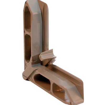 Prime-Line Tan Plastic 7/16 in. W X 3/4 in. L Screen Frame Corner