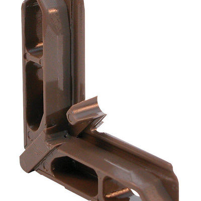 Prime-Line Brown Plastic 7/16 in. W X 3/4 in. L Screen Frame Corner 20 pk