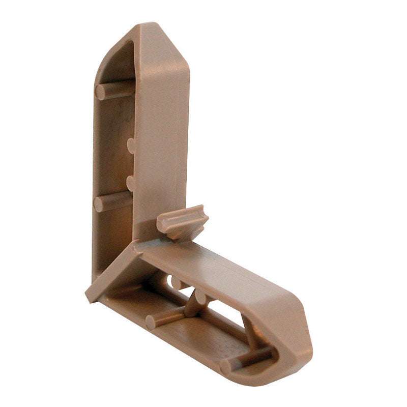 Prime-Line Tan Plastic 3/4 in. W X 7/16 in. L Screen Frame Corner