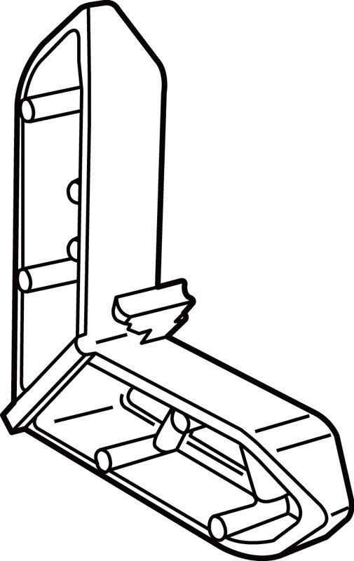 Prime-Line Tan Plastic 3/4 in. W X 7/16 in. L Screen Frame Corner