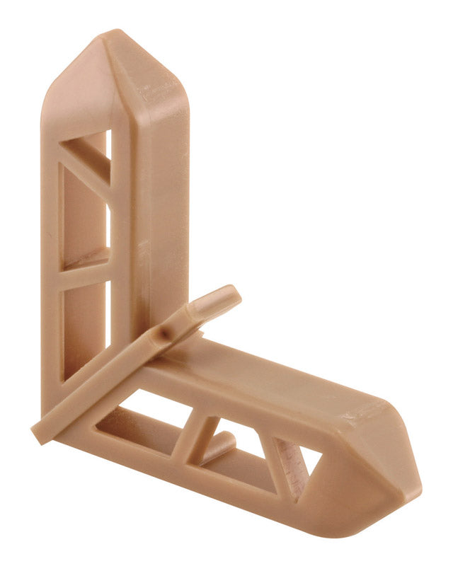 Prime-Line Bronze Plastic 3/4 in. W X 7/16 in. L Screen Frame Corner