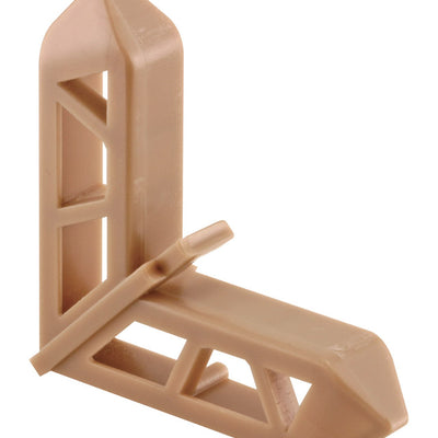 Prime-Line Bronze Plastic 3/4 in. W X 7/16 in. L Screen Frame Corner