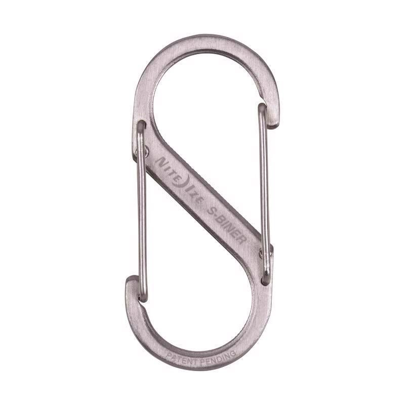 Nite Ize S-Biner 1.8 in. D Stainless Steel Silver Carabiner Key Holder