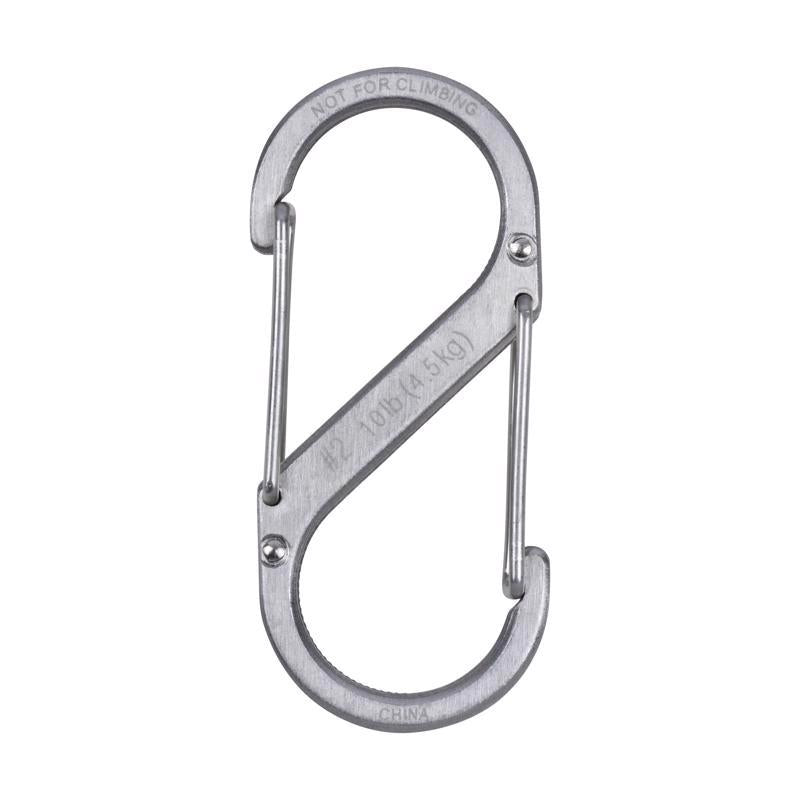 Nite Ize S-Biner 1.8 in. D Stainless Steel Silver Carabiner Key Holder