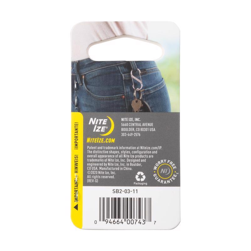 Nite Ize S-Biner 1.8 in. D Stainless Steel Silver Carabiner Key Holder