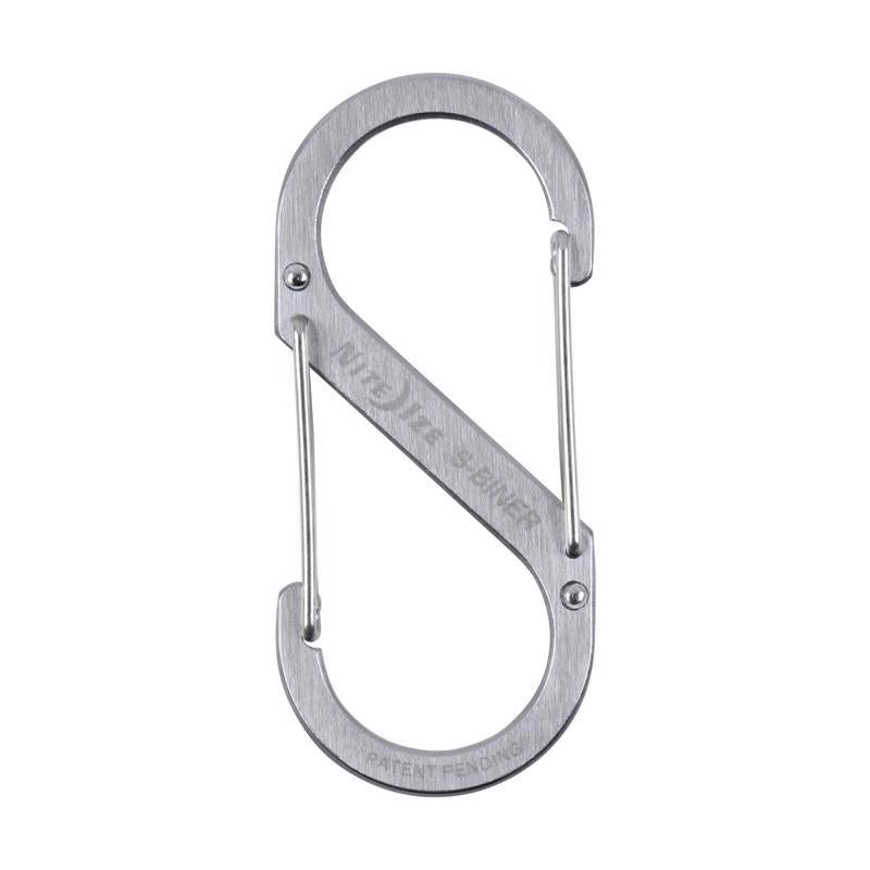 Nite Ize S-Biner 1.8 in. D Stainless Steel Silver Carabiner Key Holder