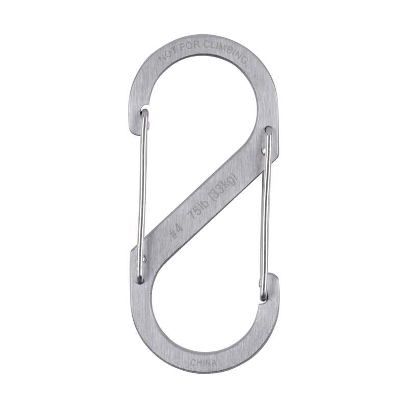 Nite Ize S-Biner 1.8 in. D Stainless Steel Silver Carabiner Key Holder