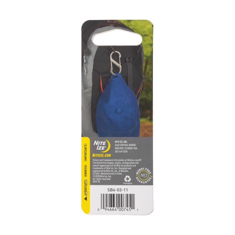 Nite Ize S-Biner 1.8 in. D Stainless Steel Silver Carabiner Key Holder