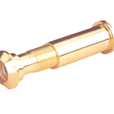 Prime-Line 0.46 in. D 160 deg Polished Brass Brass Door Viewer
