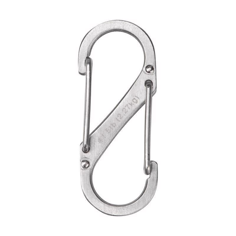 Nite Ize S-Biner 1.8 in. D Stainless Steel Silver Carabiner Key Holder