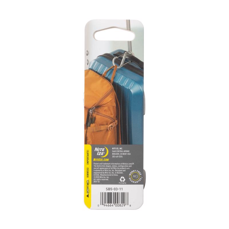 Nite Ize S-Biner 1.8 in. D Stainless Steel Silver Carabiner Key Holder
