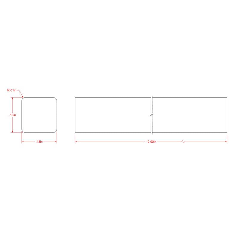 SteelWorks 0.125 in. X 0.12 in. W X 12 in. L Steel Keystock
