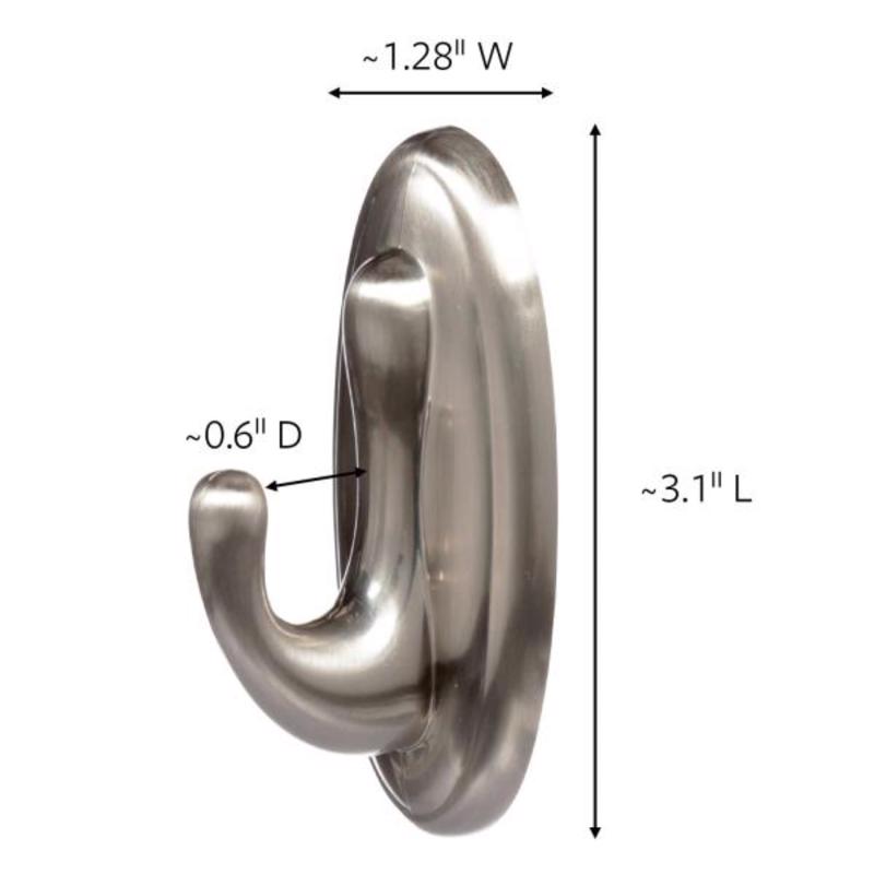 3M Command Medium Plastic Hook 3.125 in. L