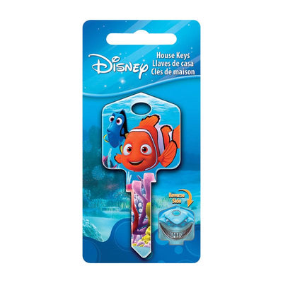 HILLMAN Disney Fishing House Key Blank 66/97 KW1/KW10 Double For Kwikset and Titan Locks