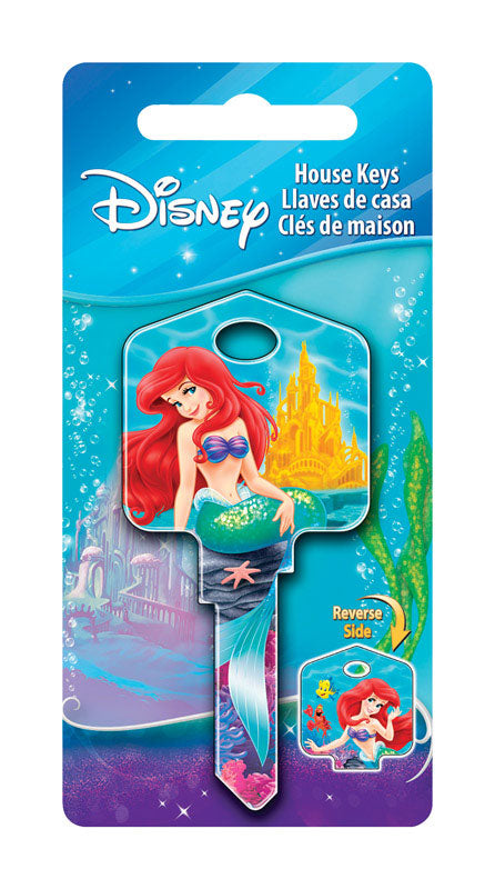 HILLMAN Disney Ariel and Friends House Key Blank 66/97 KW1/KW10 Double For Kwikset and Titan Locks