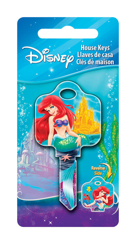 HILLMAN Disney Ariel House Key Blank 68 SC1 Double For Schlage Locks