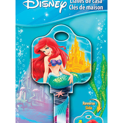 HILLMAN Disney Ariel House Key Blank 68 SC1 Double For Schlage Locks
