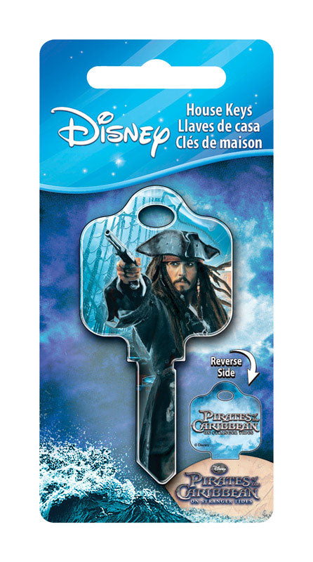 HILLMAN Disney Capt N Jack Sparrow House Key Blank 68 SC1 Double For Schlage Locks