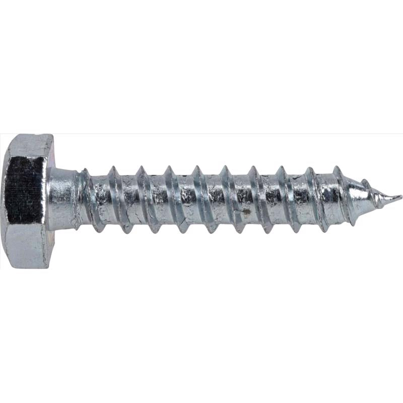 HILLMAN 1/4 in. X 1-1/4 in. L Hex Zinc-Plated Steel Lag Screw 100 pk