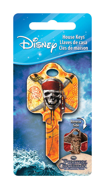 HILLMAN Disney Skull and Swords House Key Blank 68 SC1 Double For Schlage Locks