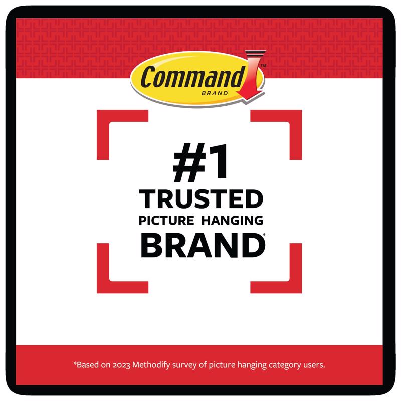 3M Command Black Large Picture Hanging Strips 15 lb 4 pk