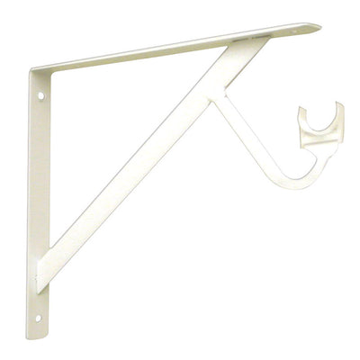 Knape & Vogt John Sterling White Steel Bracket 12 Ga. 11-1/4 in. L 500 lb