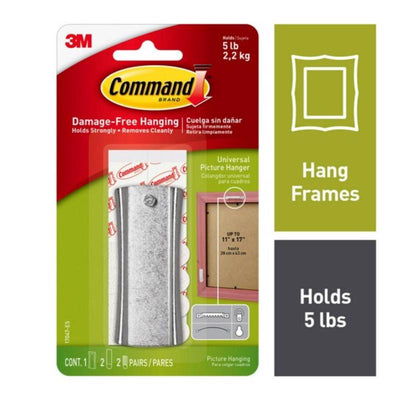 3M Command Silver Assorted Picture Hanger 5 lb
