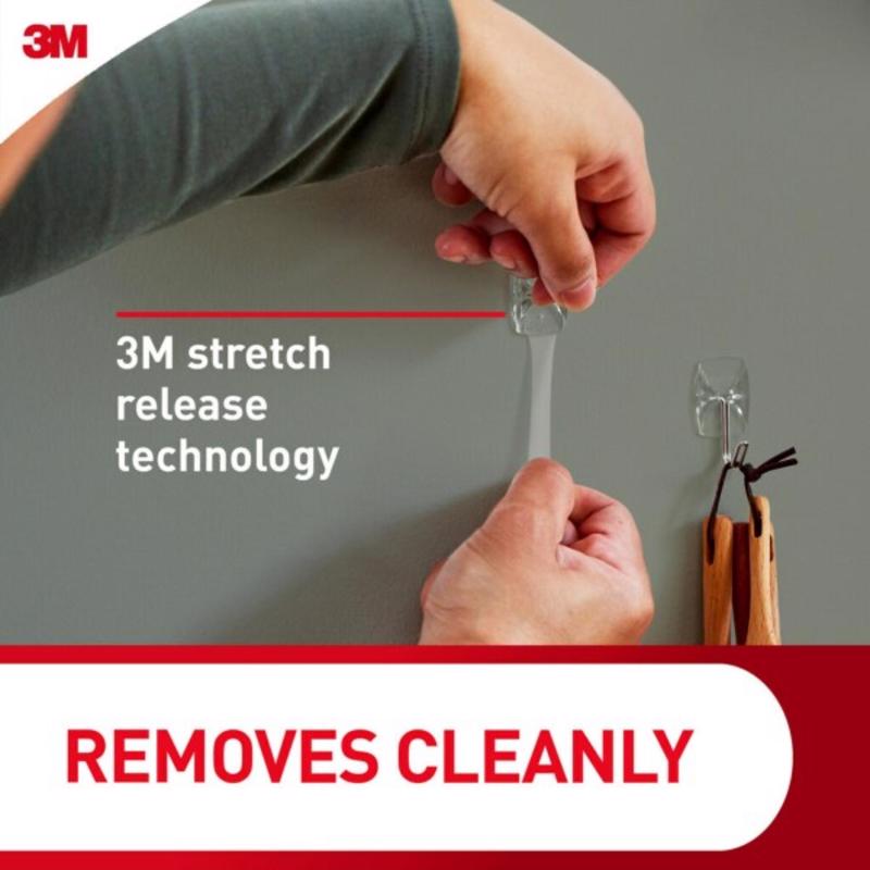 3M Command Small Plastic Wire Hooks 1.62 in. L