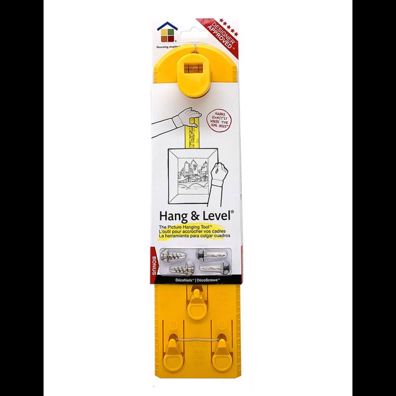 Under The Roof Decorating Hang and Level Yellow Assorted Picture Hanger 10 lb 1 each