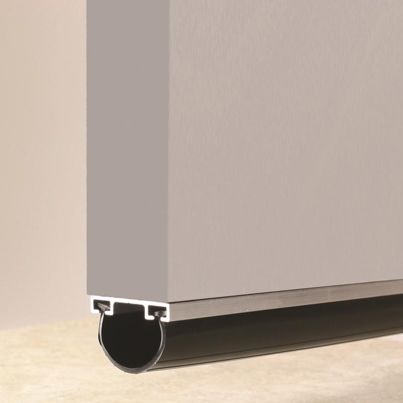 M-D Building Products Black Aluminum/Vinyl Weatherstrip For Garage Doors 108 in. L X 0.63 in.