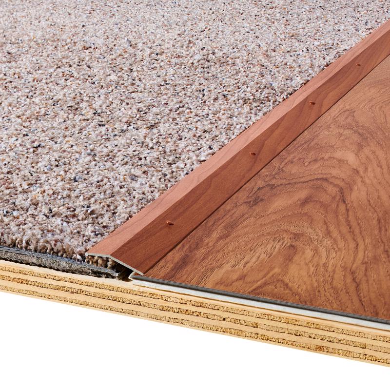 M-D Building Products METAL DECOR 0.3 in. H X 1.38 in. W X 36 in. L Cherry Aluminum Carpet T