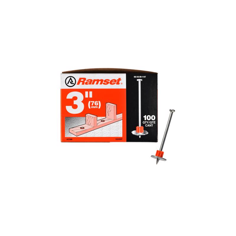 Ramset .3 in. D X 3 in. L Steel Flat Head Anchor Bolts