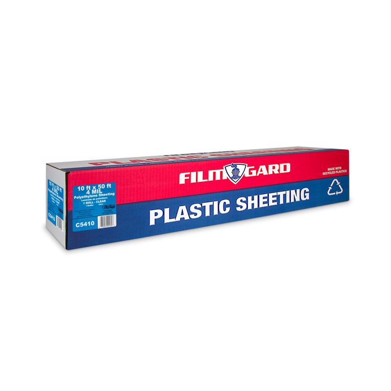 Film-Gard Plastic Sheeting 4 mil X 10 ft. W X 50 ft. L Polyethylene Clear