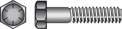 HILLMAN 5/8 in. D X 3 in. L Heat Treated Steel Hex Head Cap Screw 25 pk