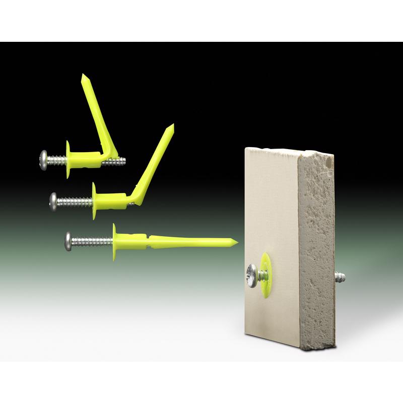 WallClaw Anchors LOC-N-LOAD .25 in. D X 2 in. L Plastic/Steel Pan Head Wallboard Anchors 25 pk