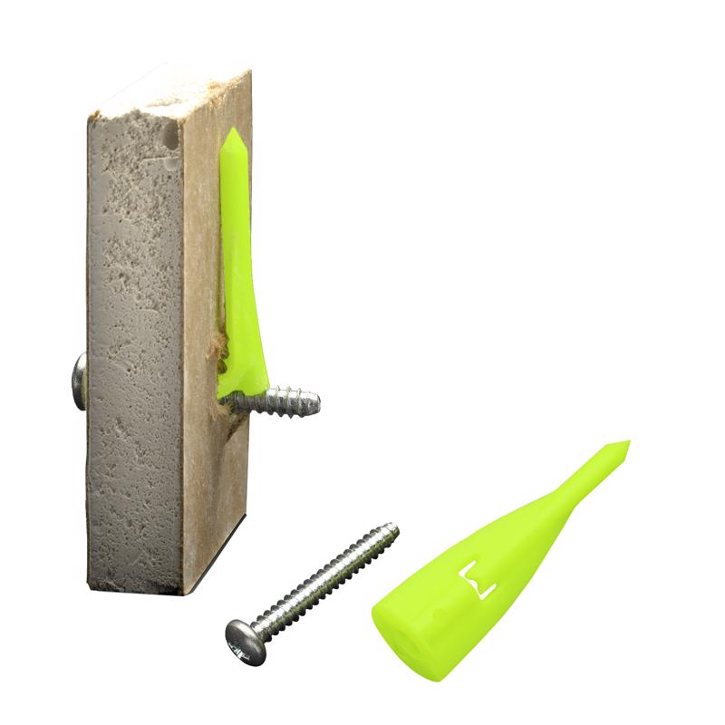 WallClaw Anchors LOC-N-LOAD .25 in. D X 2 in. L Plastic/Steel Pan Head Wallboard Anchors 25 pk