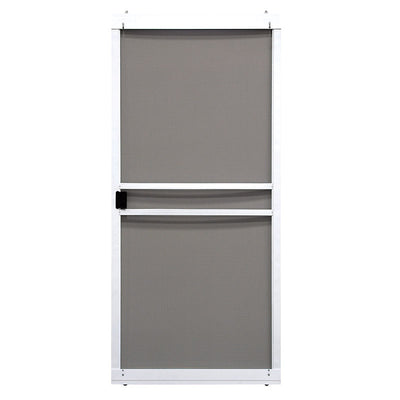 Precision 80-3/4 in. H X 36 in. W Branson White Steel Adjustable Sliding Screen Door