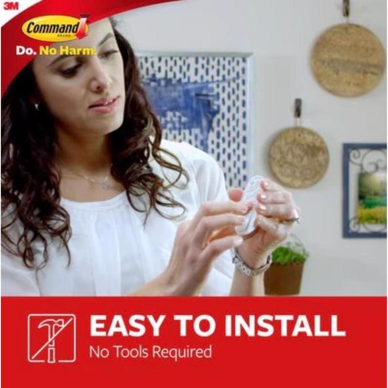 3M Command Medium Plastic Designer Hooks 3.13 in. L 6 pk