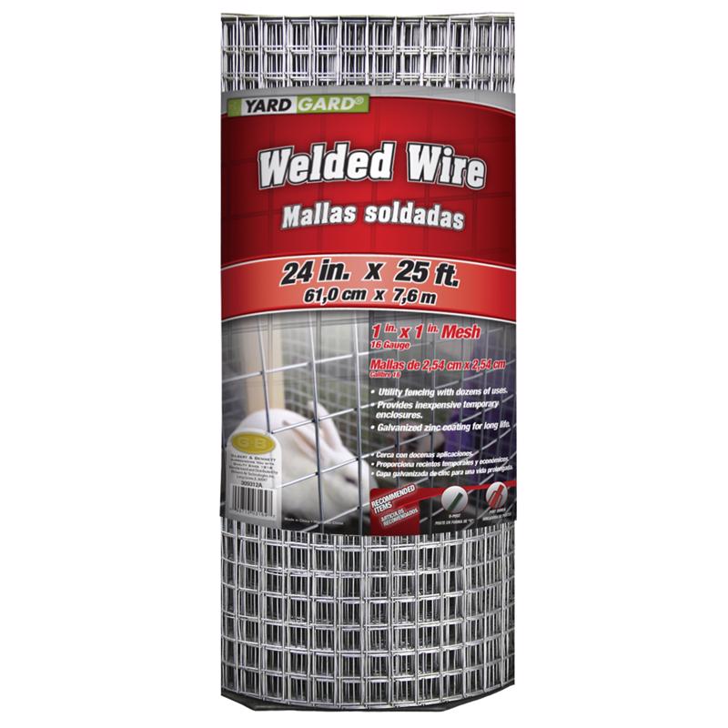 Ironridge 24 in. H X 15 ft. L Galvanized Steel Welded 1 in. X 1 in. in.
