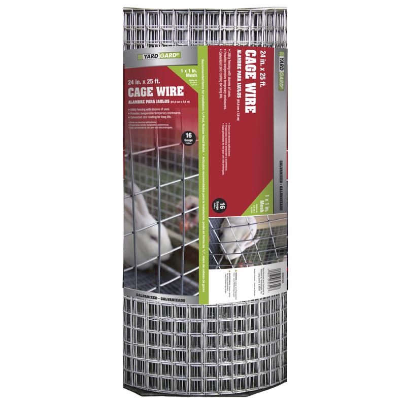 Ironridge 24 in. H X 15 ft. L Galvanized Steel Welded 1 in. X 1 in. in.