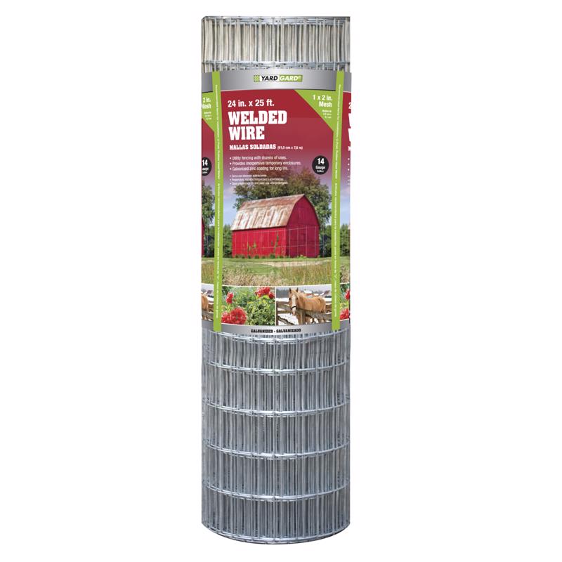 Ironridge 24 in. H X 25 ft. L Galvanized Steel Welded 1 x 2 in.
