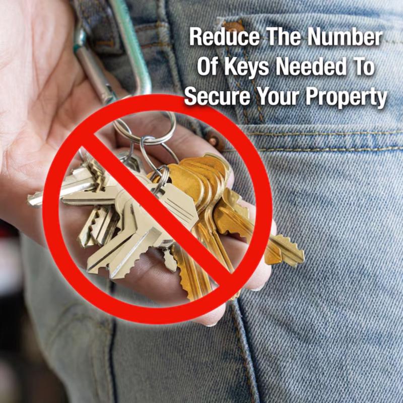 Master Lock Magnum 1-1/2 in. H X 2-3/4 in. W Stainless Steel Ball Bearing Locking Shrouded Padlock