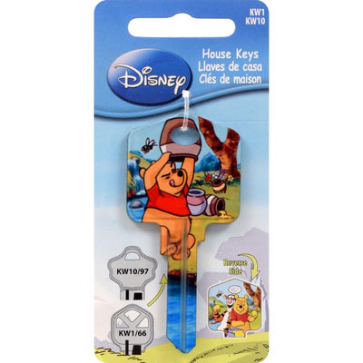 HILLMAN Disney Winnie The Pooh House Key Blank 66/97 KW1/KW10 Single For Kwikset and Titan Locks