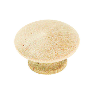 Amerock Traditional Round Cabinet Knob 1-1/2 in. D 7/8 in. Unfinished 2 pk