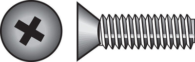 HILLMAN No. 8-32 Ga. X 1-1/2 in. L Phillips Flat Head Stainless Steel Machine Screws 100 pk
