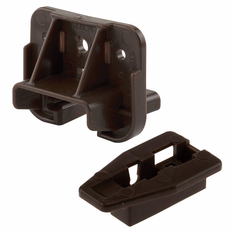 Prime-Line 1-3/16 in. L Plastic Center Guide Drawer Track Guide And Glide