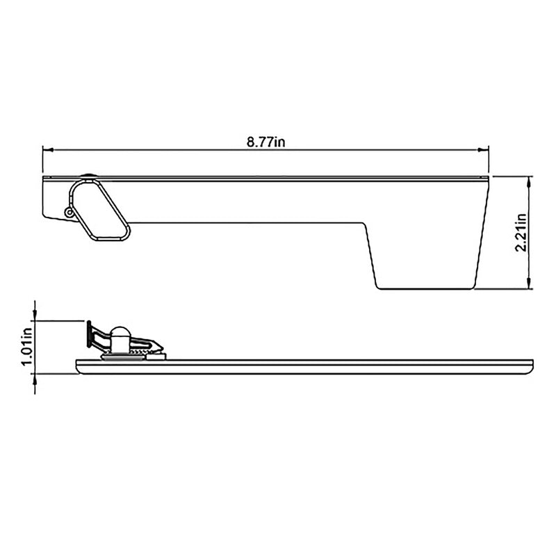 Architectural Mailboxes Aluminum Red 1 in. W X 8-3/4 in. L Mailbox Flag Replacement Kit