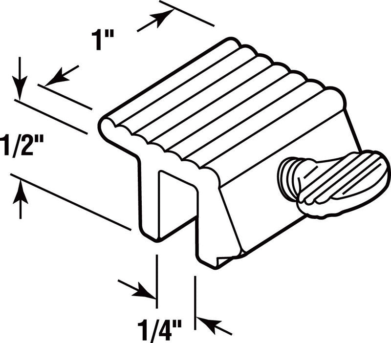 Prime-Line Painted White Aluminum Window Lock