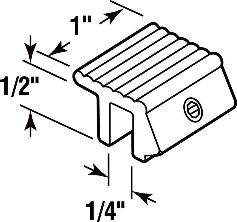 Prime-Line Painted White Aluminum Window Lock